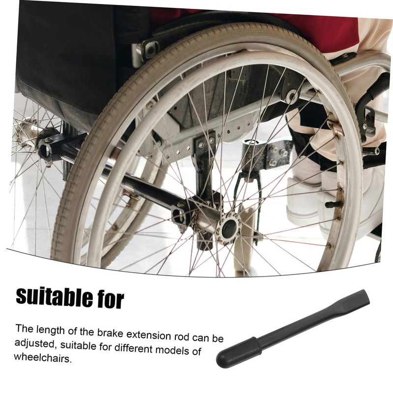 minkissy Wheelchair Brake Handle Extensions Extendable Lever for Easy Operation