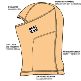 BLACKSTRAP Kids The Hood Dual Layer Cold Weather Neck Gaiter and Warmer for Children (Jigsaw)