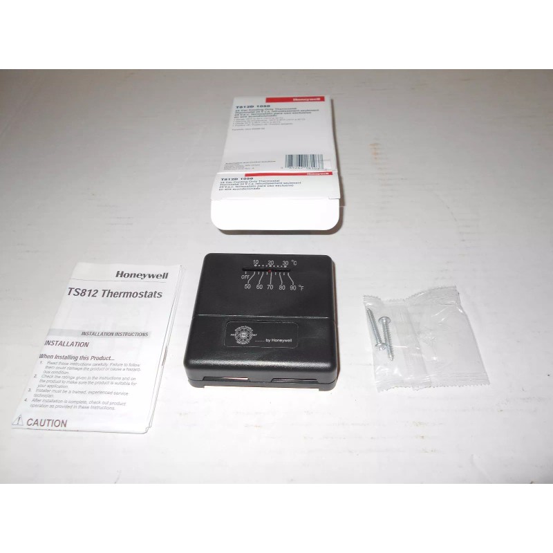 Honeywell *RV HONEYWELL 24 VAC COOLING ONLY THERMOSTAT T812D 1058