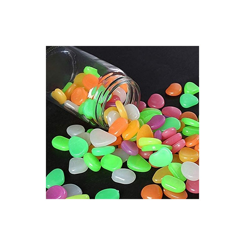 TAVICE 200 Pcs Pebbles Stone Glow in The Dark Rock