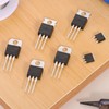sourcing map 5 Pcs Bidirectional Thyristor BT136-600E TO-220 600V 4A