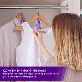 Lavande Sur Terre Pack of 24 Lavender Cedar Sachets Bag - 16 Lavender, 8 Cedar for Closet, Drawer, Dresser, Wardrobe and More, LV-D-LC-1