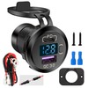 SVAHAOMG Quick Charge 3.0 Dual USB Car Charger Socket with