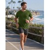Zengjo Workout T Shirts for Men Quick Dry(Army Green,XL)