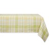 DII Lemon Bliss Plaid Cotton Tabletop Collection, Tablecloth, 60x84