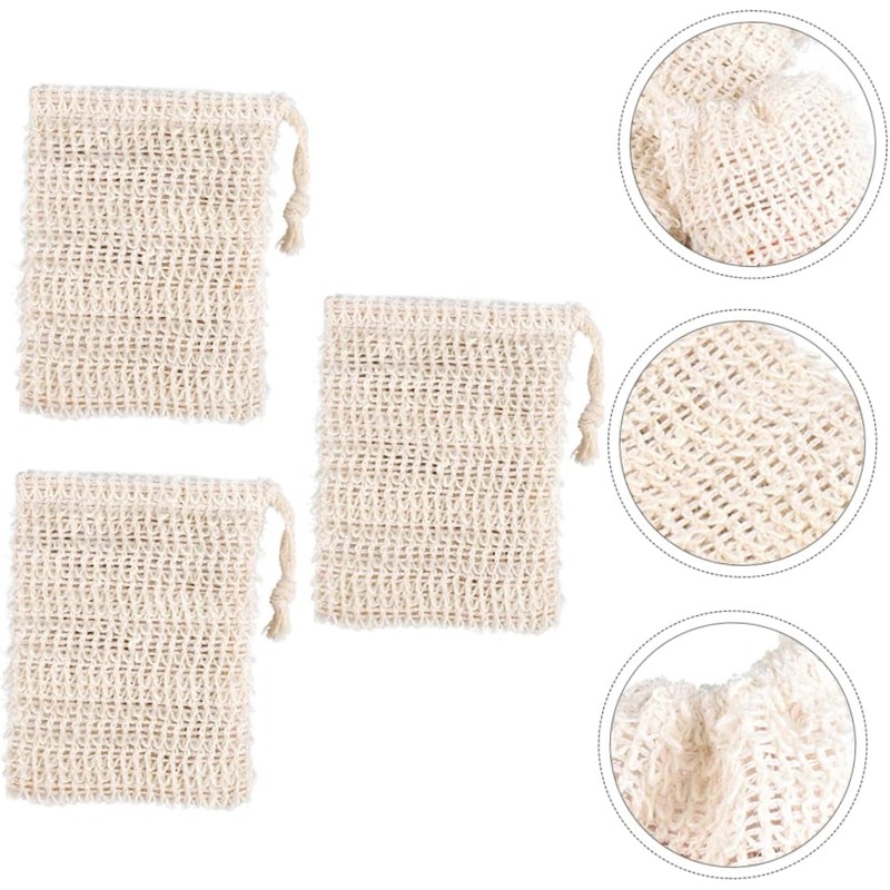 Bolsa de Jabón Exfoliante de Ramio y Yute Baluue 3