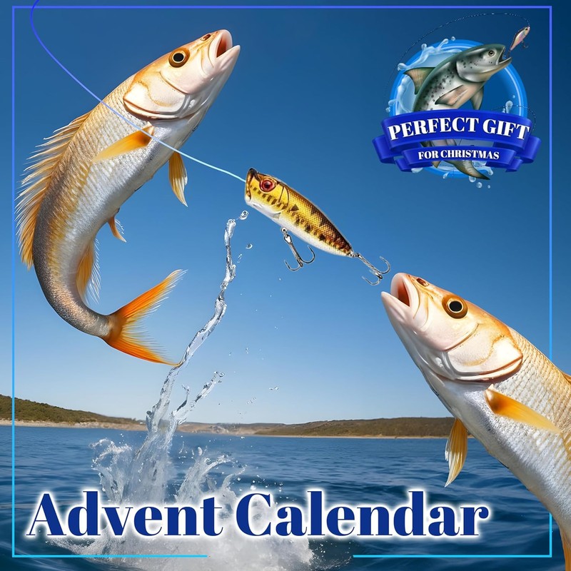 Fishing Advent Calendar 2024 Adult Fishing Lure Tackle Advent Calendar