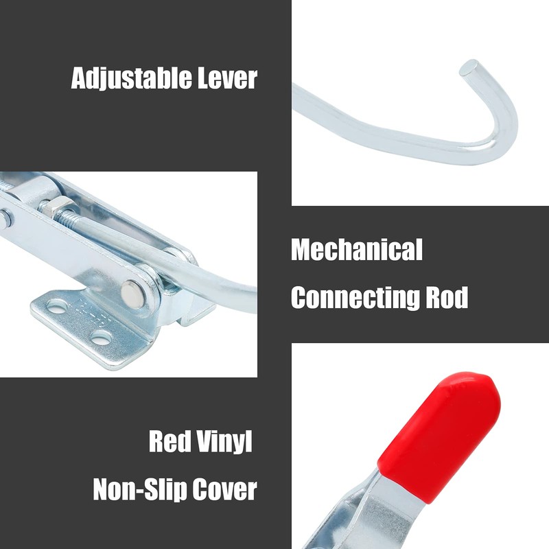 Qjaiune 2 Pack J Hook Toggle Clamp, Heavy Duty Toggle