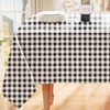 PlentifulHome Black and White Checkered Tablecloth – Perfect for Family