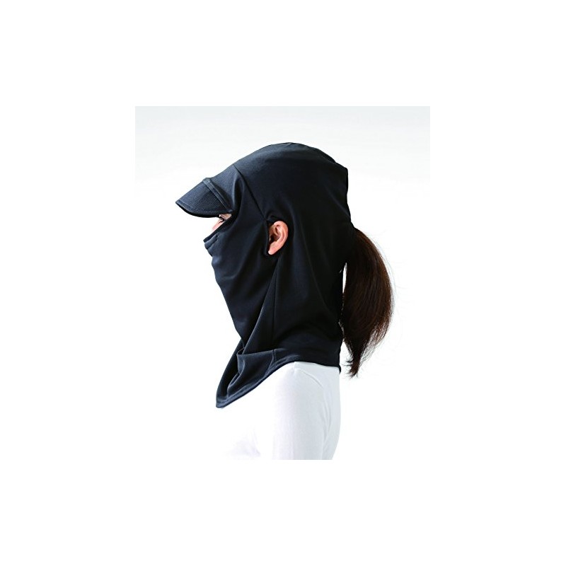 No Makeup Sun Shade Face Cover, Black