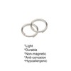 Split Ring, Wisdompro 12 Pack Small Titanium Alloy Split Rings