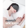 MZOO Luxury Sleep Mask for Back, Side Sleeper, Complete Light