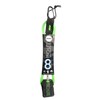 Pro-Lite Freesurf Series Surfboard Leashes (Lime Green, 8'0)