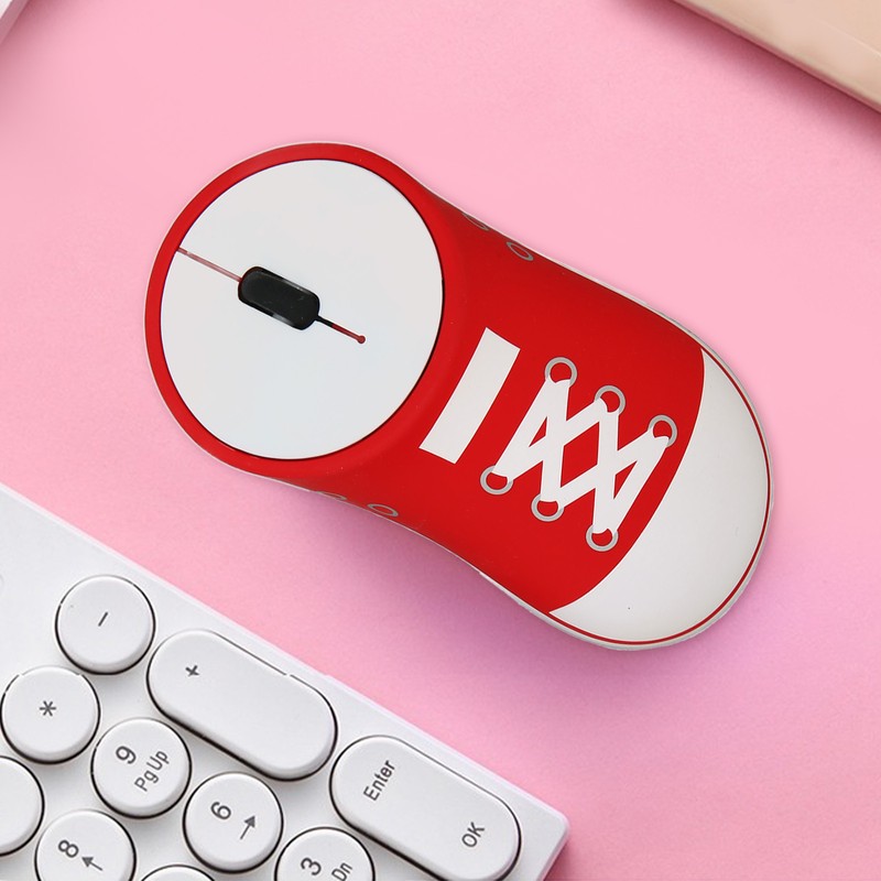2.4G Shoe Wireless Mouse 1200DPI Slim Optical Portable Cute Ergonomic