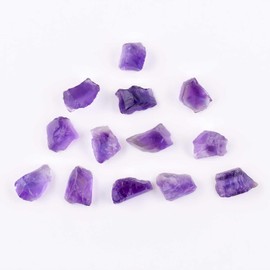 50carats Natural Raw Amethyst Stone, Rough Gemsatones and Crystals, Jewelry Making, Reiki & Wicca, Chakra Healing Crystals, Loose Raw Crystals, Wholesale Bulk Lot, February Birthstone
