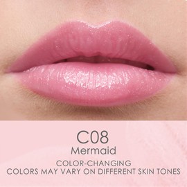 CATKIN Lip Balm Tinted Color Changing Lipstick Ultra Hydrating Lip Moistrurizer Lip Care with Vitamin E Nourishing For Cracked & Dry Lips 0.12 oz C08 Mermaid