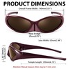FEISEDY Wrap Around Fashion Sunglasses for Men Women Trendy Sport