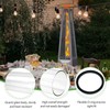 Patio Heater Glass Tube Replacement,49.5" Tall 4" Diameter with Silicone