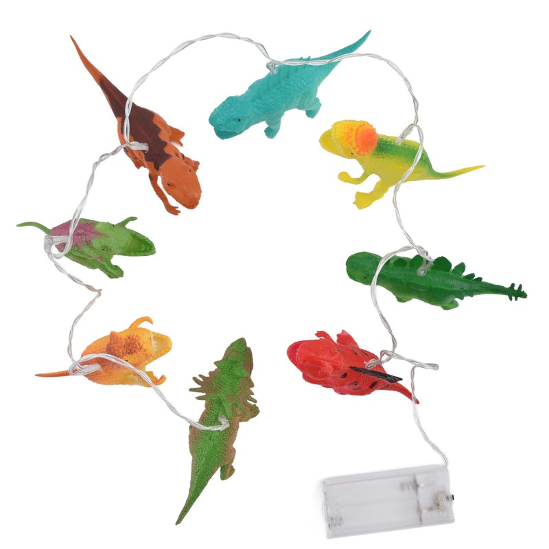 8 LED Dinosaur String Lights Battery Operated String Lights Children