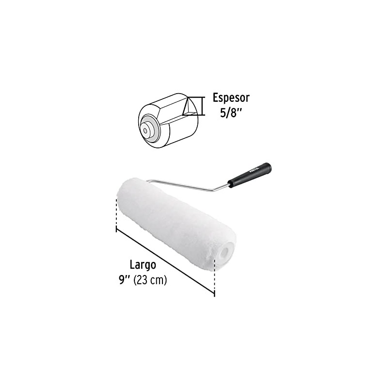 Pretul ROPI-915P, Rodillo para pintar, 9 x 5/8', superficies lisas