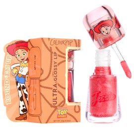 ColourPop x Toy Story Ultra Glossy Lip Gloss - High-Shine, Non-Sticky & Hydrating Lip Gloss with a Flexible Paddle Applicator - Sheer Coral with Pink, Gold & Silver Pear Finish - Yeehaw! (0.12 oz)