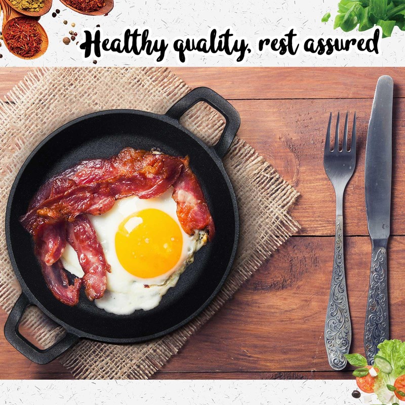 Ziliny Mini Cast Iron Skillets 7 x 7 x 1.7