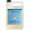 MRS. MEYER'S CLEAN DAY Liquid Dish Soap Refill, Rain Water,