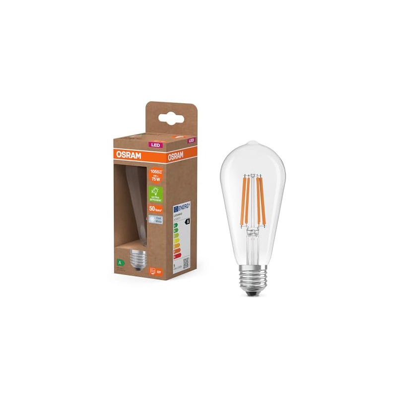 OSRAM Classic Globe Shape with Decorative LED Filament Energy Efficiency