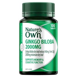 Nature's Own Ginkgo Biloba 2000mg Tab X 100