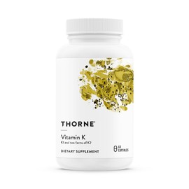 THORNE - Vitamin K (Formerly 3-K Complete) - Vitamins K1 and K2 (as MK-4 and MK-7) - Supports Strong Bones* - 60 Capsules