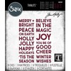 Sizzix Thinlits Dies by Tim Holtz 9/Pkg-Bold Text Christmas -666062