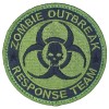 Unbranded ZOMBIE OUTBREAK RESPONSE TEAM BIOHAZARD SKULL TACTICAL OD GREEN