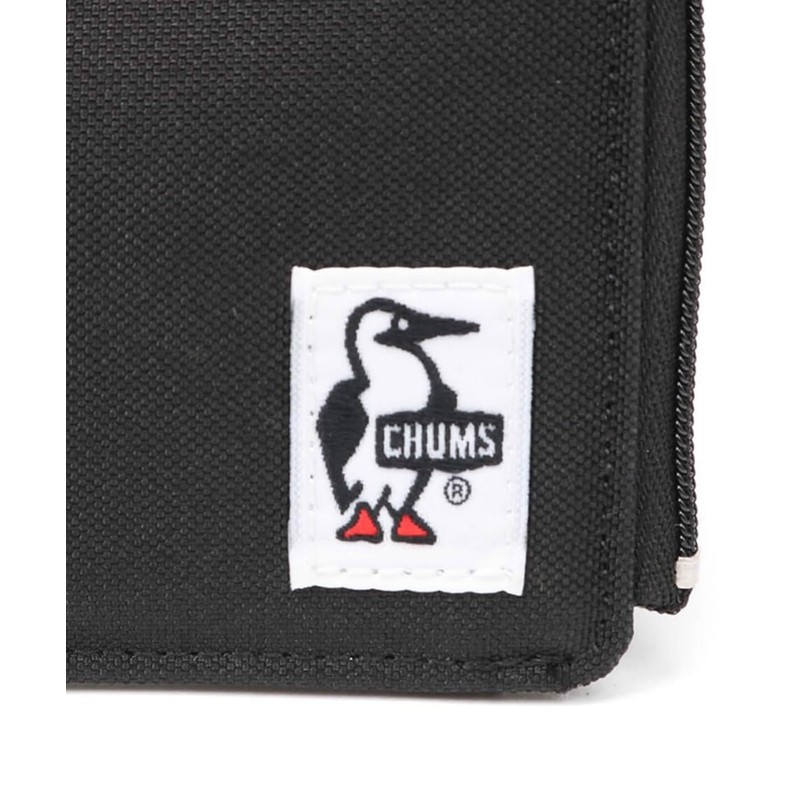 Chums CH60-3757 Men's L-Shaped Zip Wallet, Black