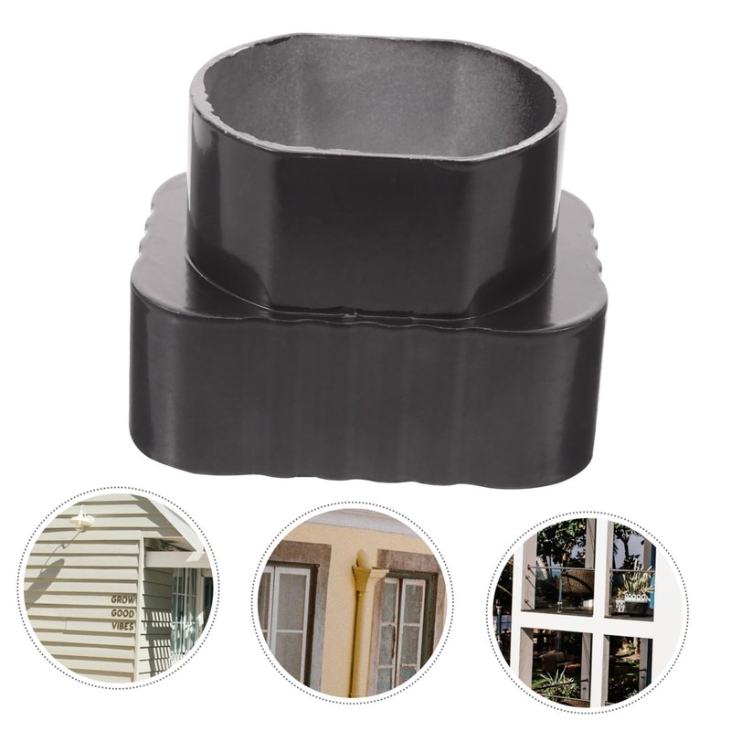 DOITOOL Sturdy Rain Gutter Downspout Adapter Easy Install Gutter Drainage