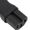 3PCS Comb Power Adapter IEC320 C14 to C15 PVC and