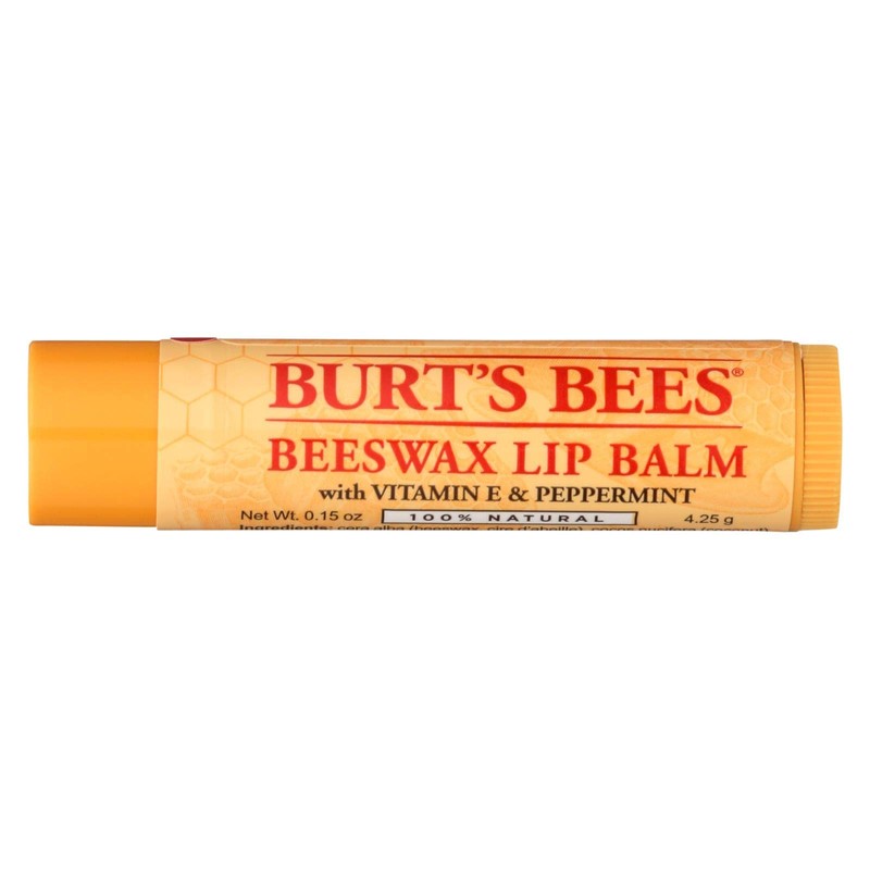 Burts Bees Lip Balm - Beeswax - Tube - -