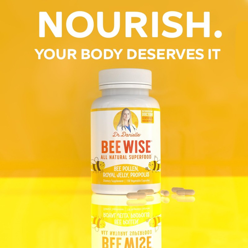 Dr. Danielle's Bee Wise - Bee Pollen Supplement - Bee