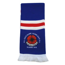 Rangers Retro Style Poppy Remembrance Day Scarf