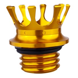 CHILDWEET Motorcycle Fuel Tank Cover Compatible Xl Easy Install Gas Cap Chic Design for Motorcycle Enthusiasts Gold