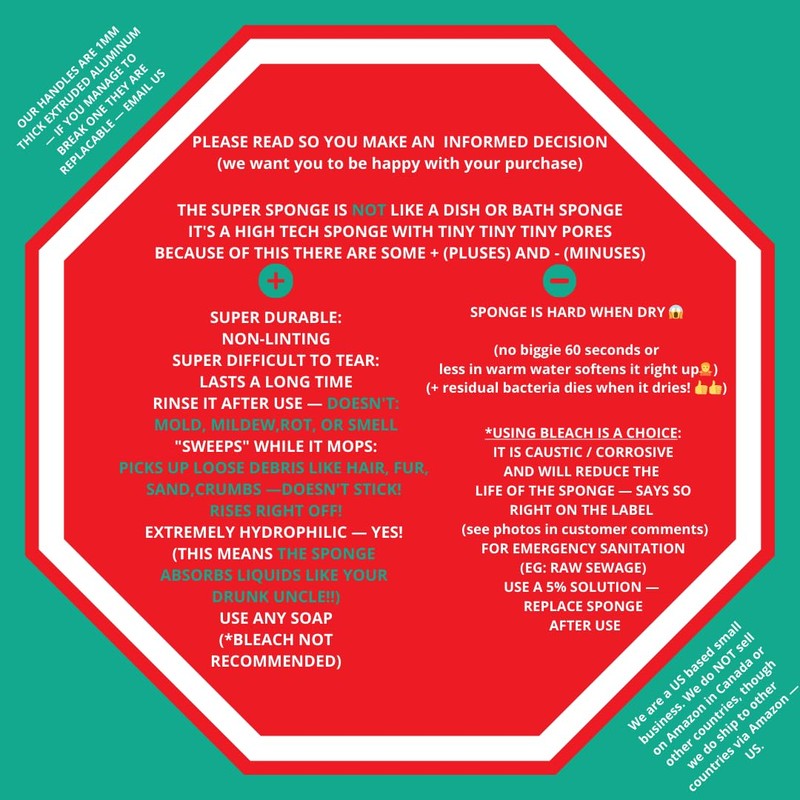 The Super® Standard 11" PVA Sponge Mop Refills - 4