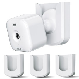 No Drill No Screw Blink Mini Camera Mount, Strong Adhesive Camera Wall Mount for Blink Mini/Mini 2 /Blink Outdoor 4 Camera, Easy to Install Blink Indoor Mount,White(Blink Camera is Not Included) 3Pack