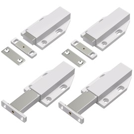 KTHZI 4 Pack Push to Open Door Catches,Magnetic Door Latch Closer for Cupboard,Internal Doors,Cabinets,Drawer,Wardrobe