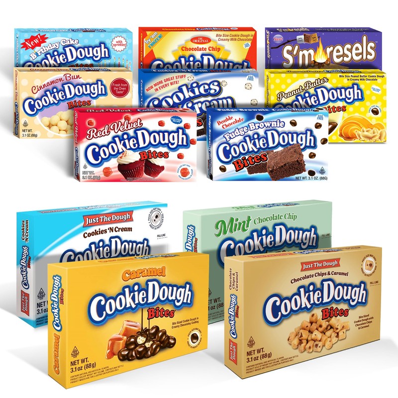 Cookie Dough Bites Caramel Flavored Candy | 3.1 oz (Pack