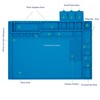 Premium Heat Resistant 932°F Blue Magnetic Repair Work Mat Large