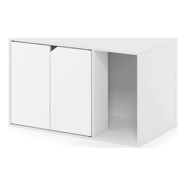 Furinno Peli Litter Box Enclosure in Solid White