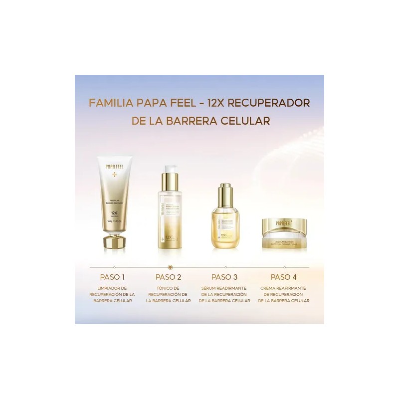 Papa Feel Tónico Facial Microcápsulas 12x Reparador 100ml Sensible Día/noche