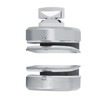 Stainless Steel 10~12mm Glass Door Lock Rotary Knob Open/Close Home
