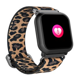 BIGCHINAMALL Smart Watch Fitness Tracker Watches for Women, Fitness Watch with Heart Rate Monitor Blood Pressure Monitor Sports Tracker Sleep Monitor (Leopard)