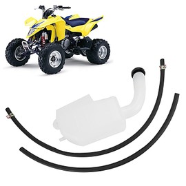 Wacece ATV Coolant Radiator Reservoir Tank with Coolant Reservoir Hose for Quadsport Z400 LTZ400 LTZ 400 2003 2004 2005 2006 2007 2008,17910-07G00