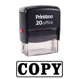 Printtoo Copy Self Inking Rubber Stamp Office Stationary Custom Stamp-Black